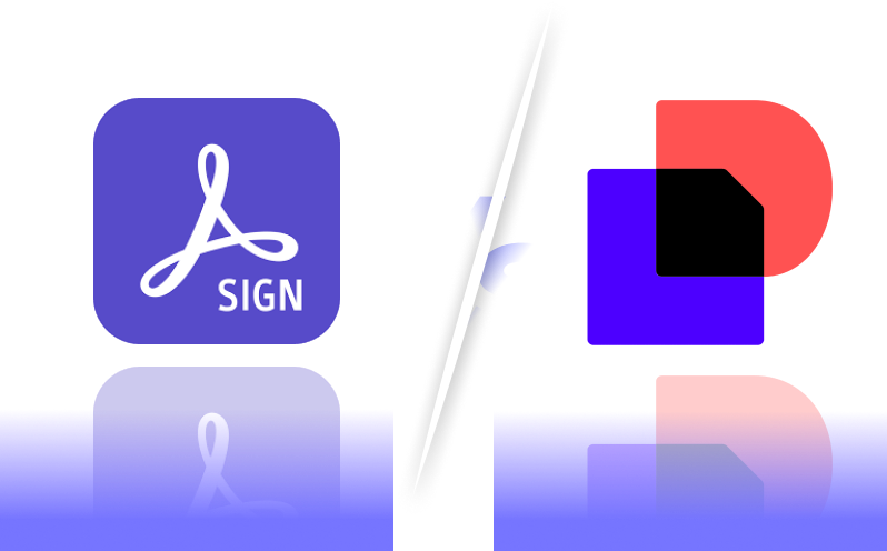 Adobe sign vs Docusign logo