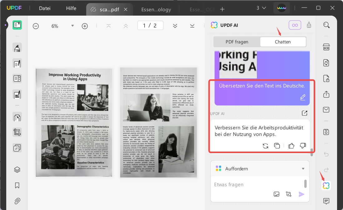 ai ocr de Kofax OCR UPDF