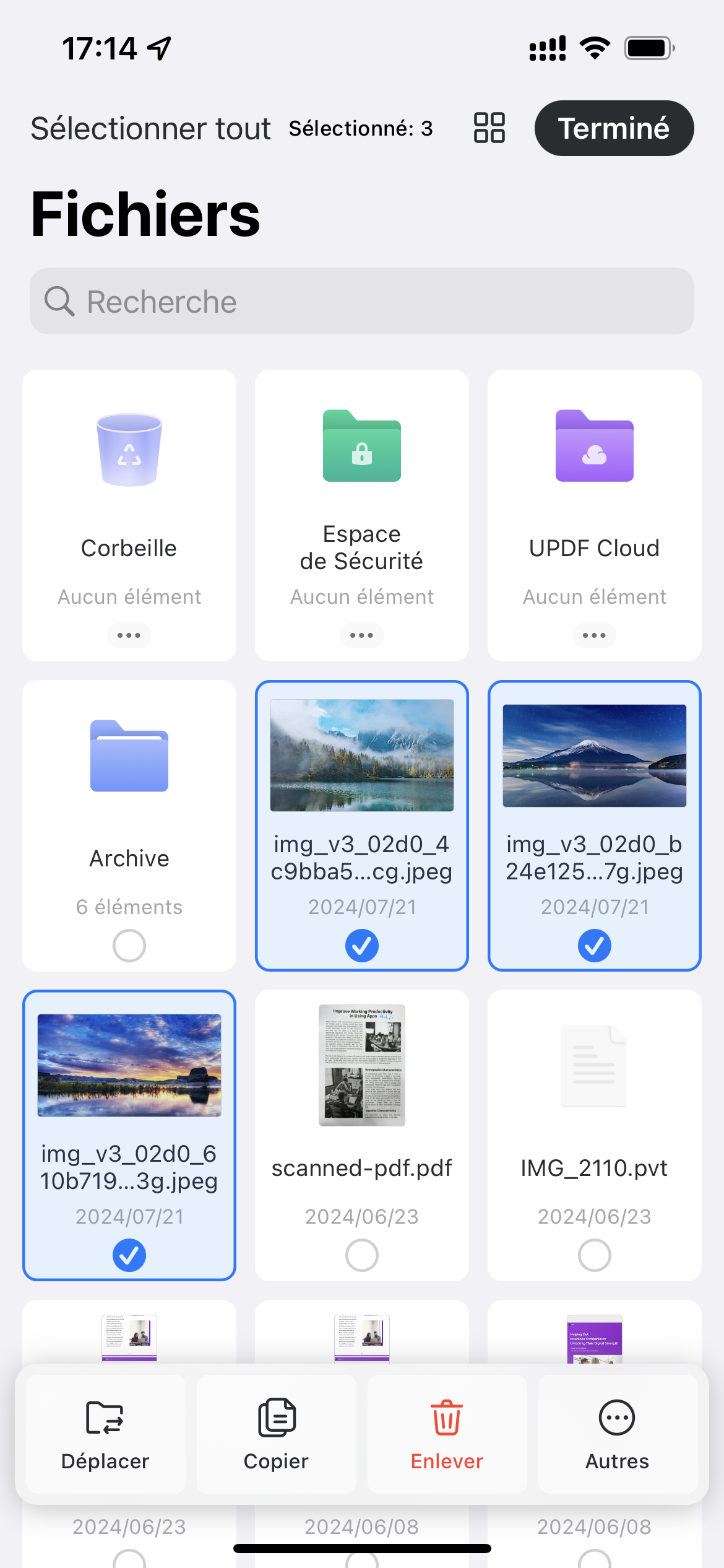 convertir par lots une image en pdf sélectionner des images