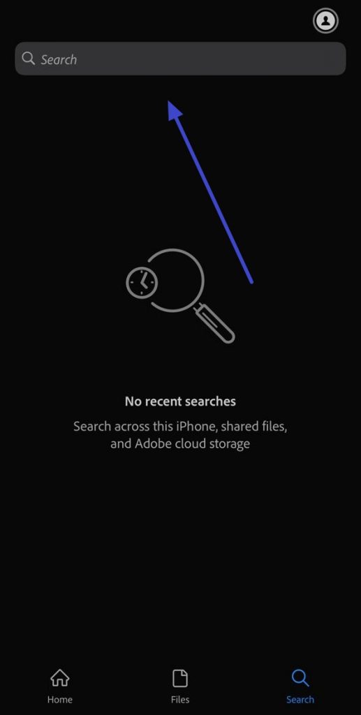 look for pdf through adobe