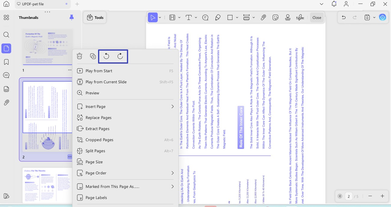 single page route to rotate
