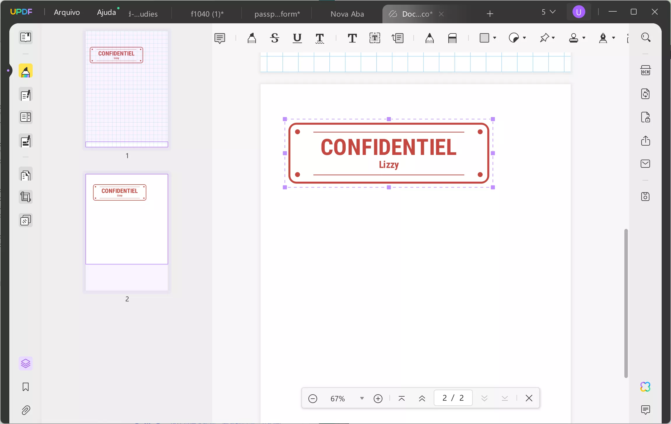 copiar carimbo para pdf tirar uma captura de tela do carimbo personalizado