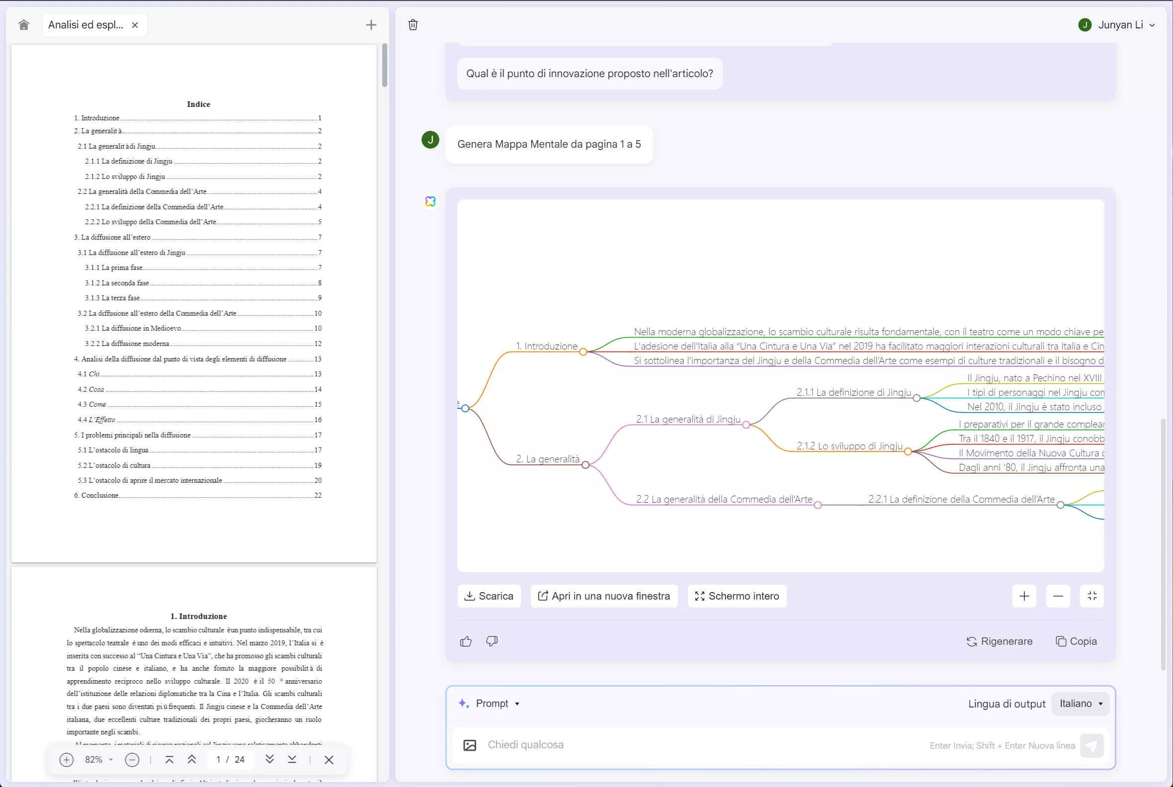 Converti PDF in mappa mentale con UPDF AI