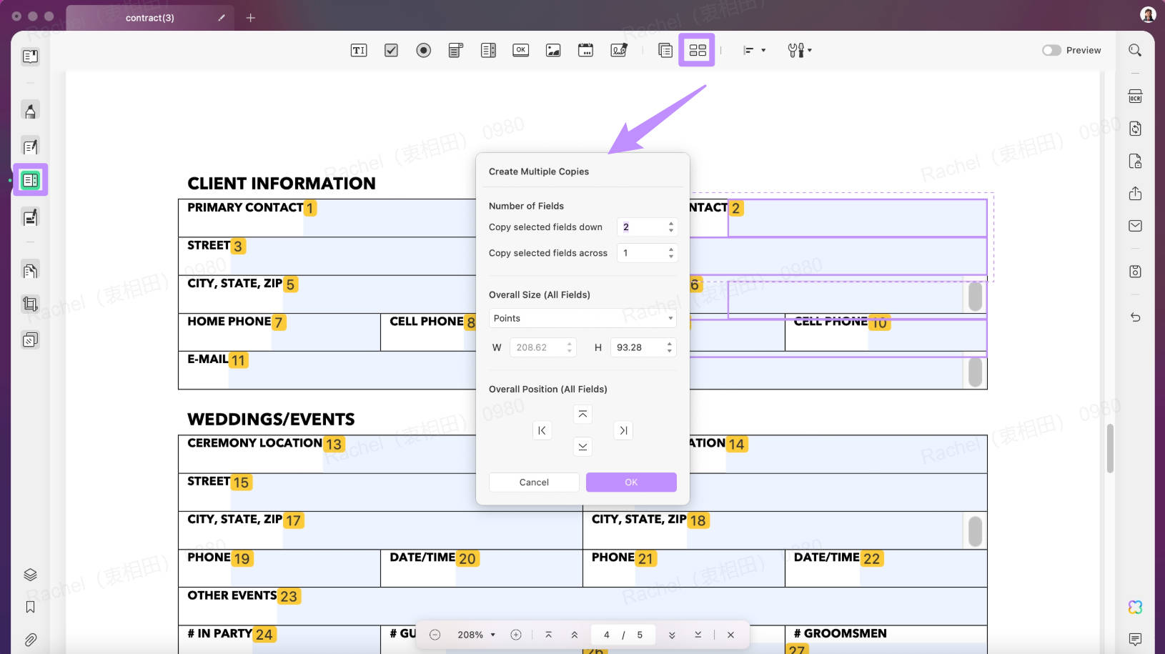 Create Multiple Copies in UPDF Mac