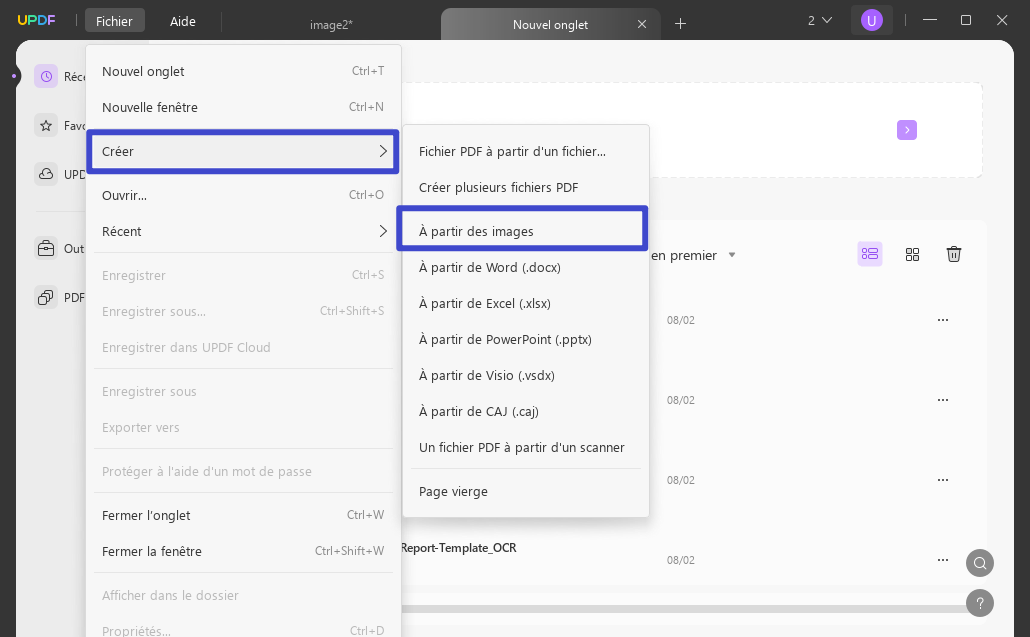 convertir par lots une image en PDF