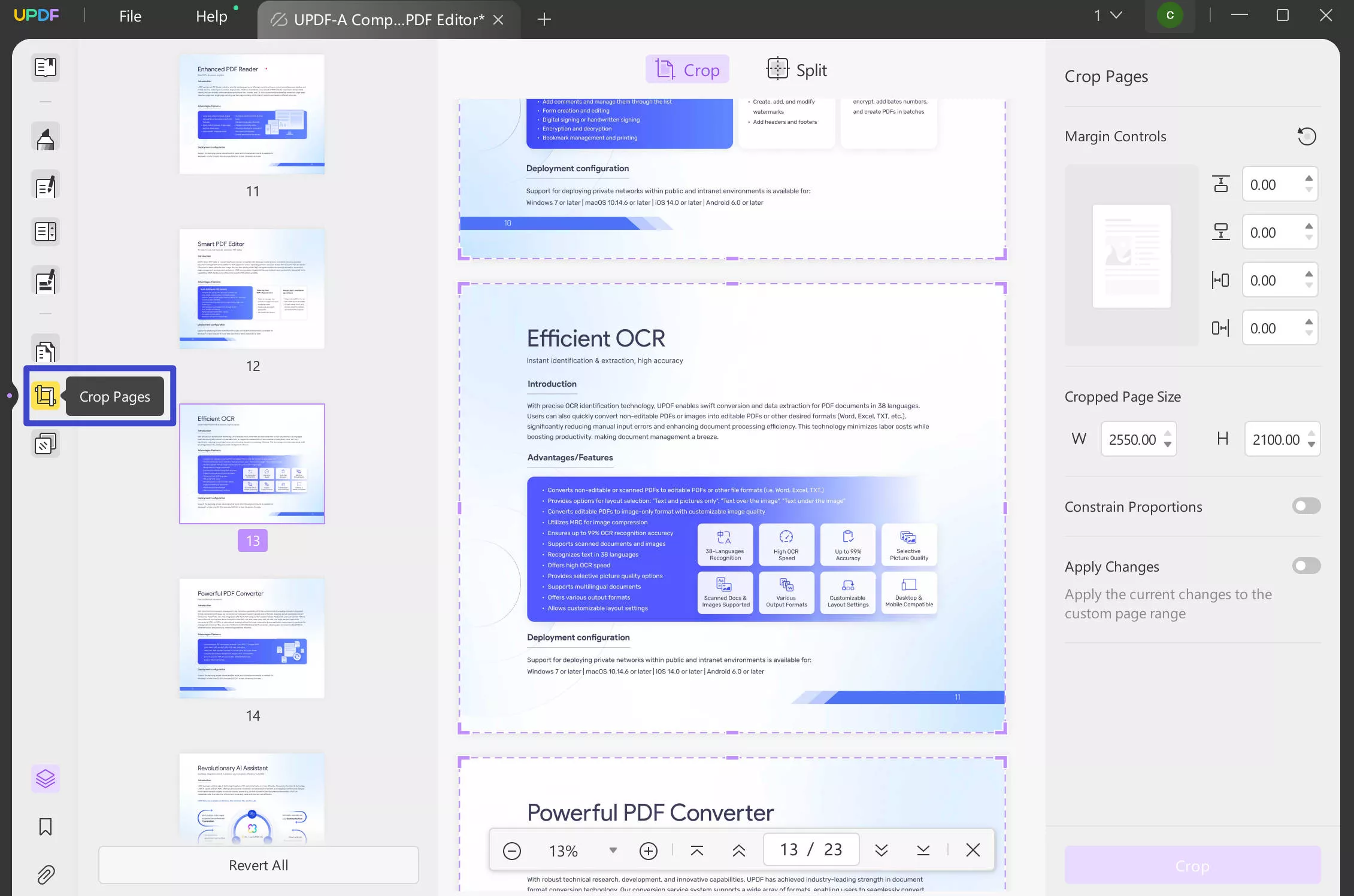 how to print pdf without margins with updf