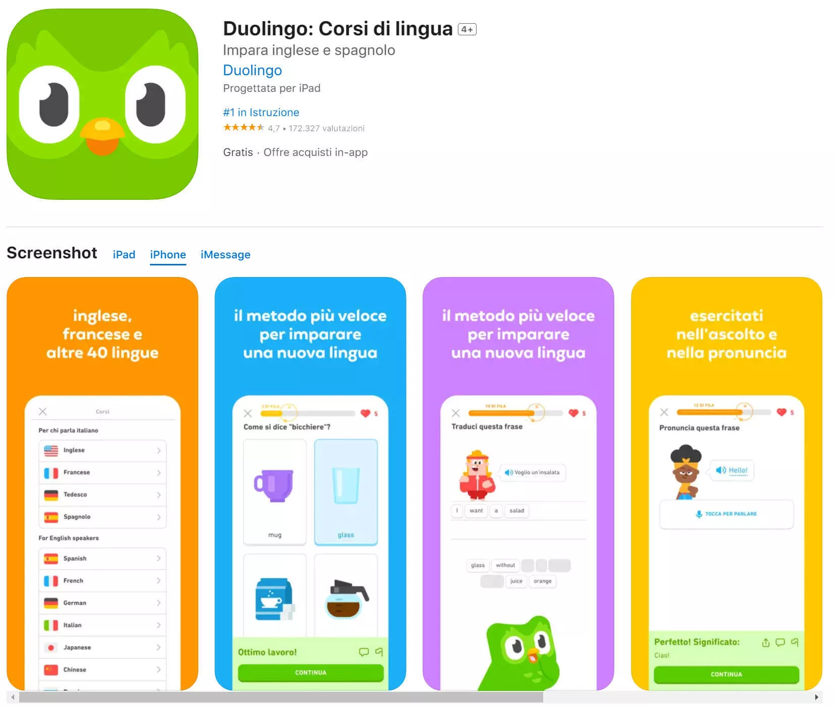 intelligenza artificiale in Duolingo