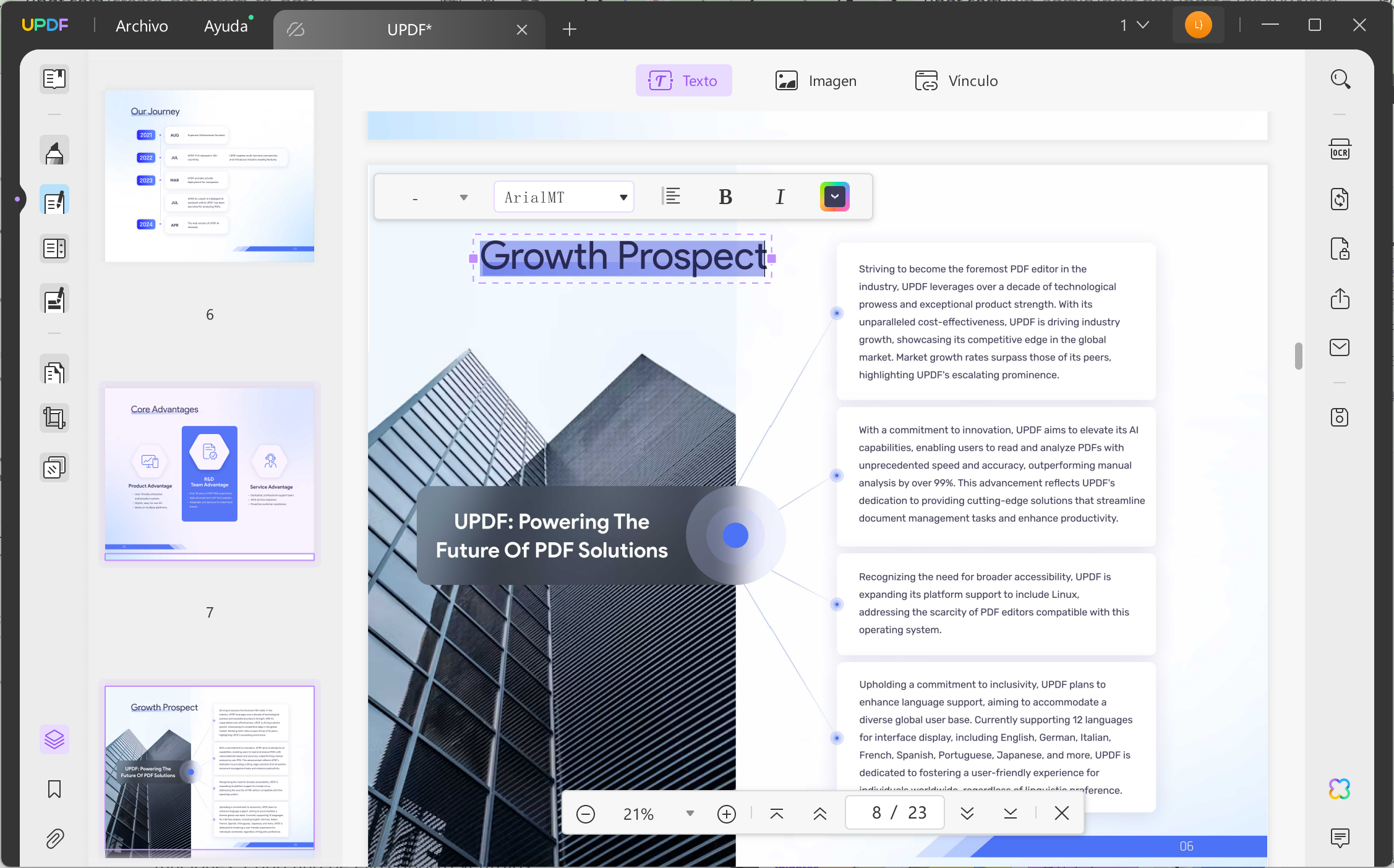 editar pdf con updf