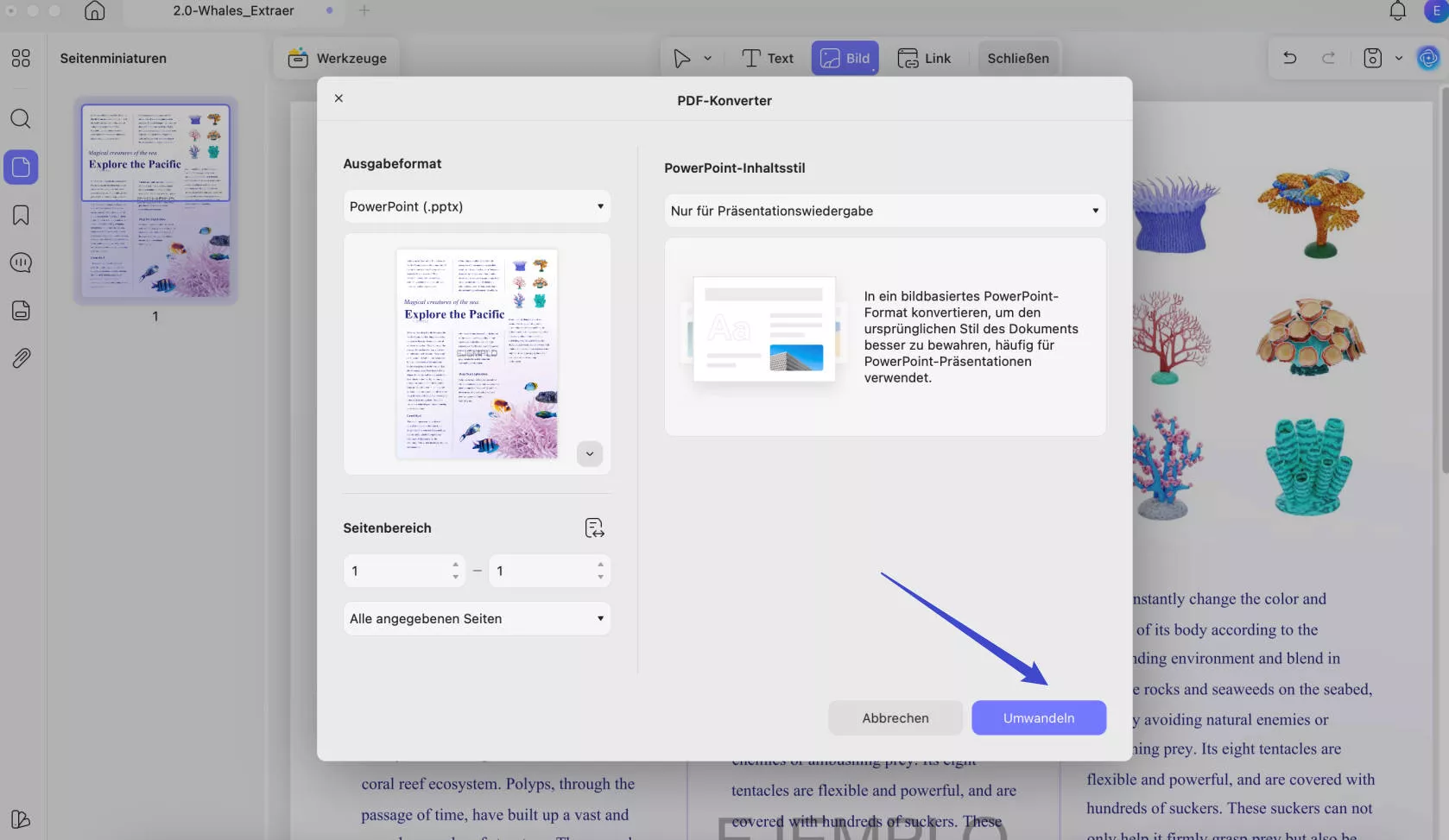 import pdf to keynote Save the PowerPoint File