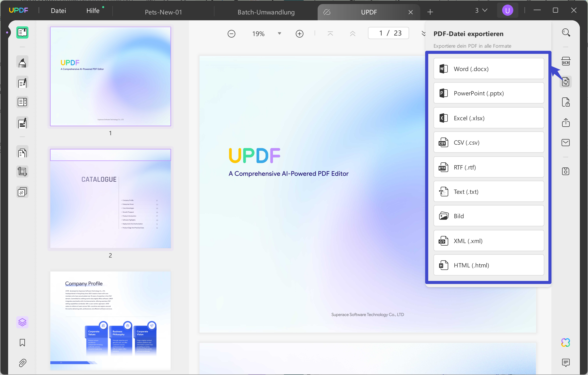 Exportieren Sie PDF nach Excel, um Daten zu extrahieren