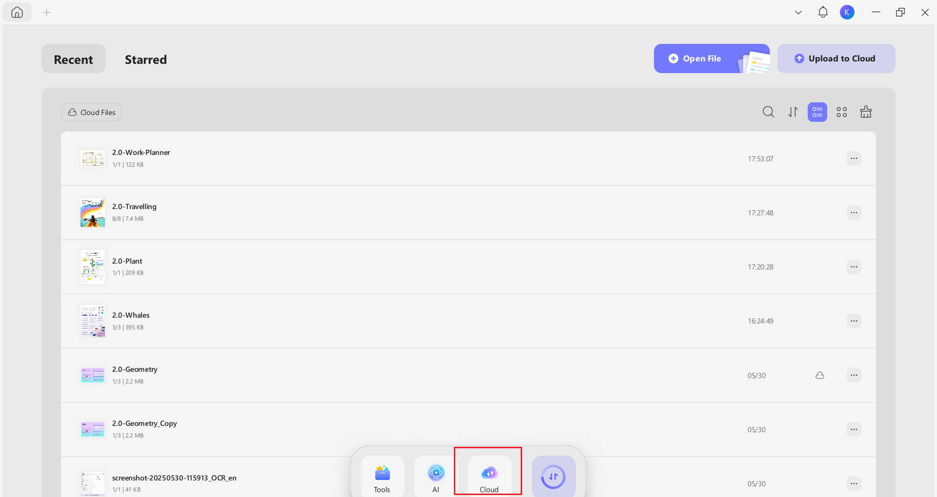 access synced PDF files on UPDF Cloud computer