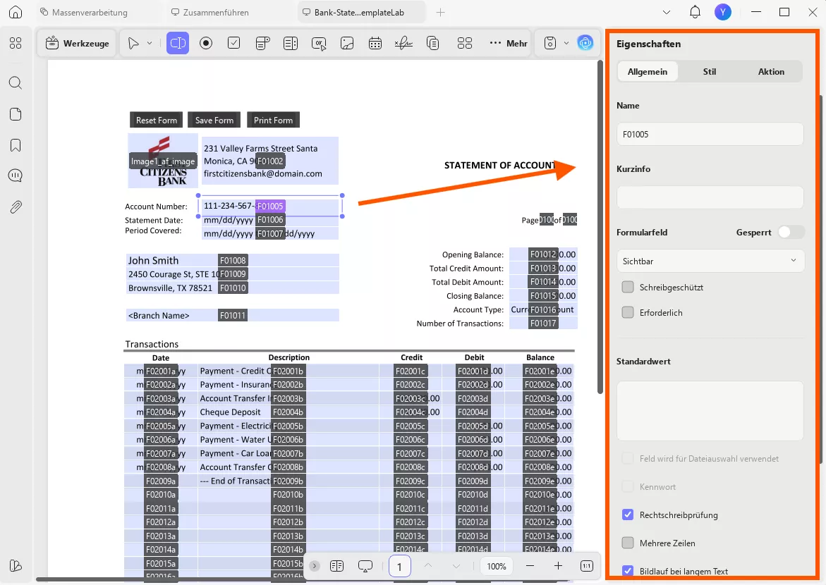 So erstellen Sie ein ausfüllbares PDF-Formular ohne Acrobat-Formulareigenschaften