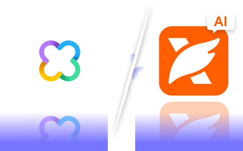 Foxit AI vs UPDF AI logo