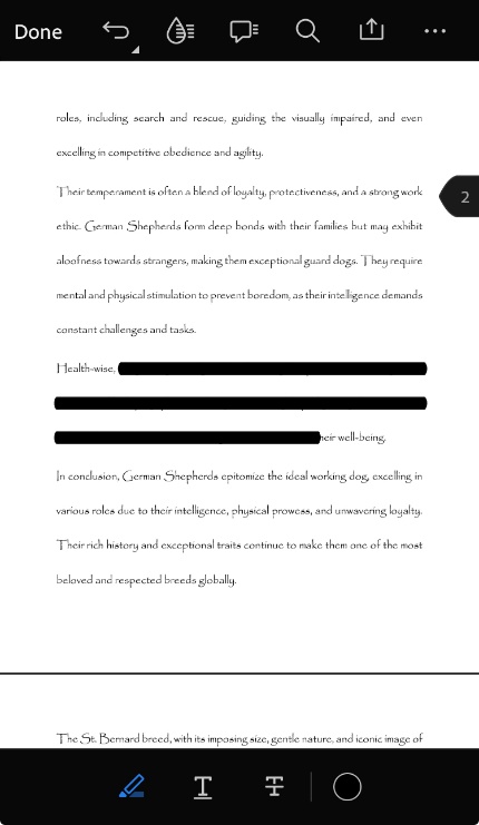 change the color in adobe acrobat for ios