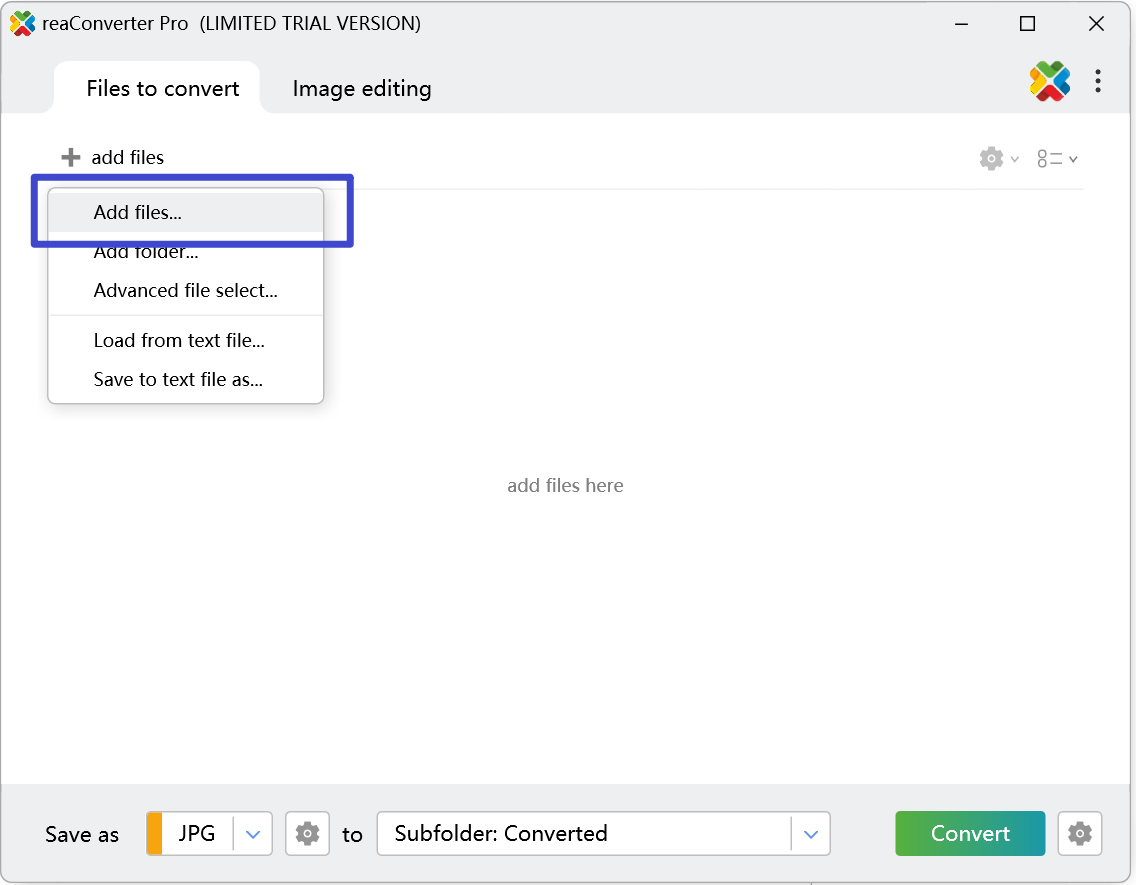 add dat files to reconverter