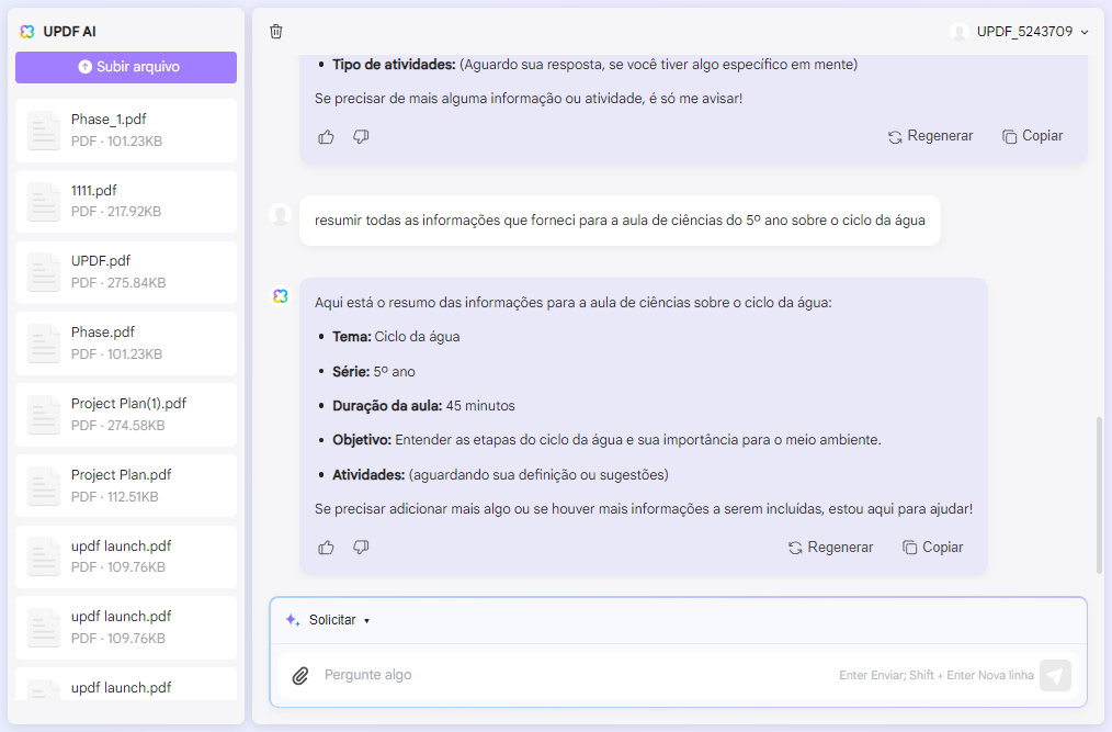 como usar ia no ensino especificar conteúdo e atividades