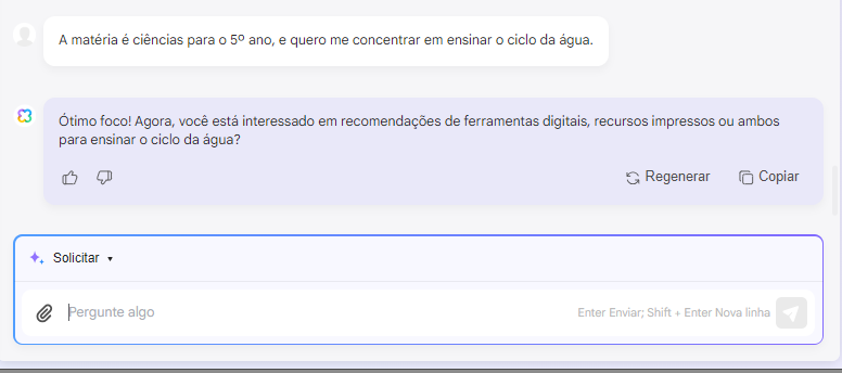 como usar ia no ensino fornecer assunto e nível de escolaridade