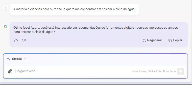 como usar ia no ensino fornecer assunto e nível de escolaridade