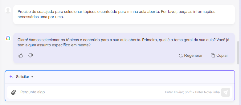 como usar ai no ensino Peça sugestões de ensino à UPDF AI