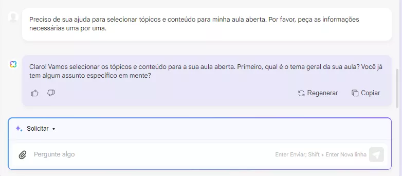 como usar ai no ensino Peça sugestões de ensino à UPDF AI