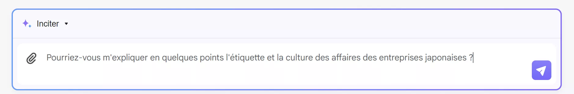 comment utiliser l'IA dans les ventes entrez l'invite pour connaître l'étiquette et la culture avec l'IA d'UPDF