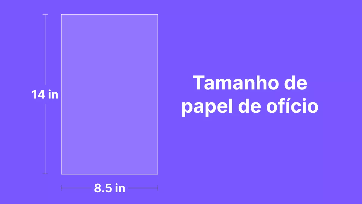 Quais são os tamanhos e dimensões do papel legal em 2024