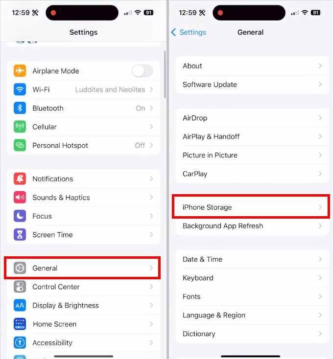 iPhone startet immer wieder neu nach iOS 26 Update - Öffnen Sie den iPhone-Speicher