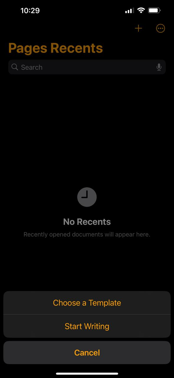 paste copied text on the new page in iphone 1