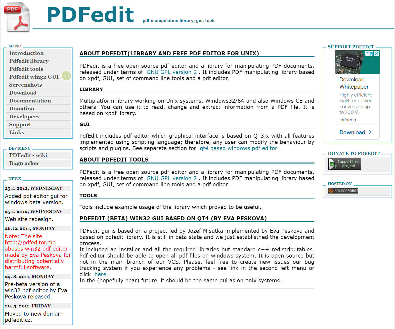 PDFedit editor PDF open source
