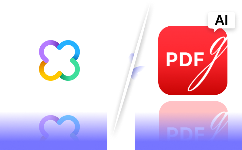 PDFgear AI vs Acrobat UPDF AI logo