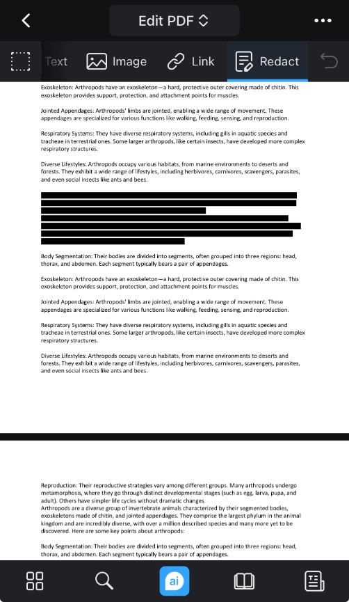 redact pdf with pdf expert for ios