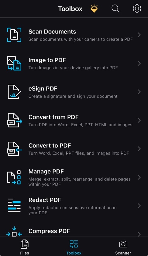 redact pdf with xodo for ios