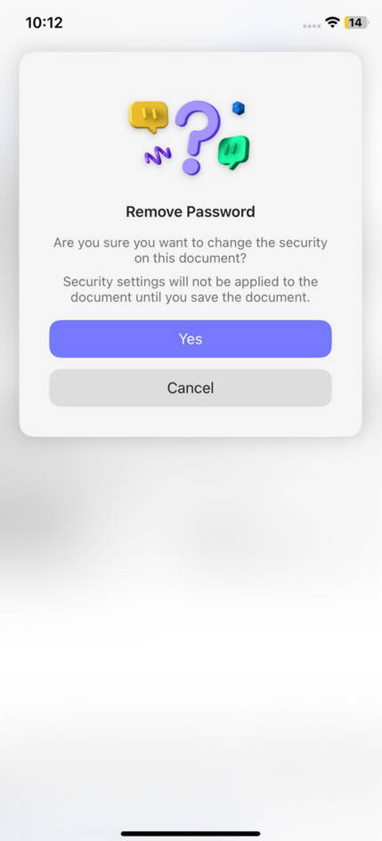 remove password with updf for ios 3