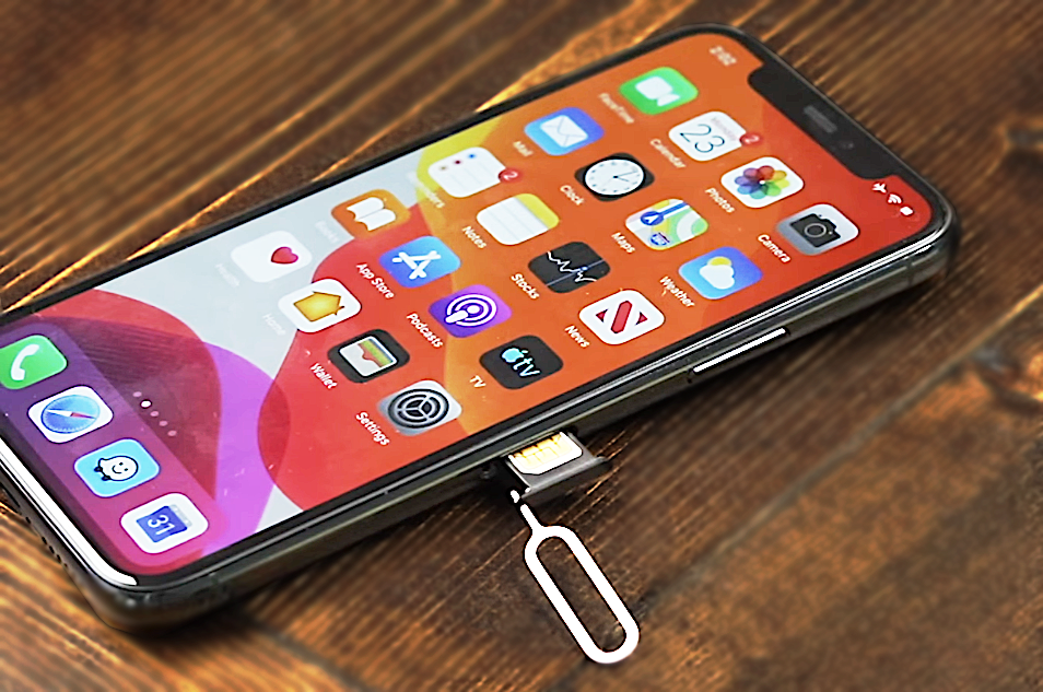 Entfernen Sie die SIM-Karte aus dem iPhone