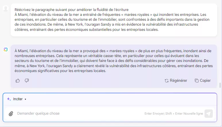 réécrire pour améliorer l'écriture avec l'assistant IA en ligne d'UPDF