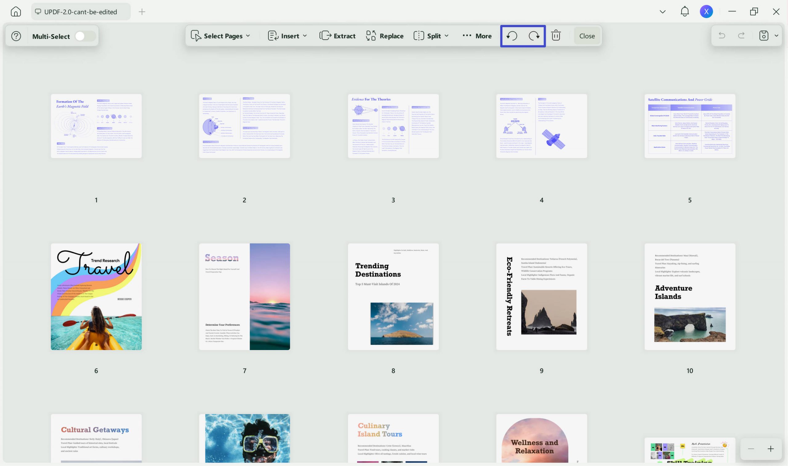 change pdf from landscape to portrait rotate