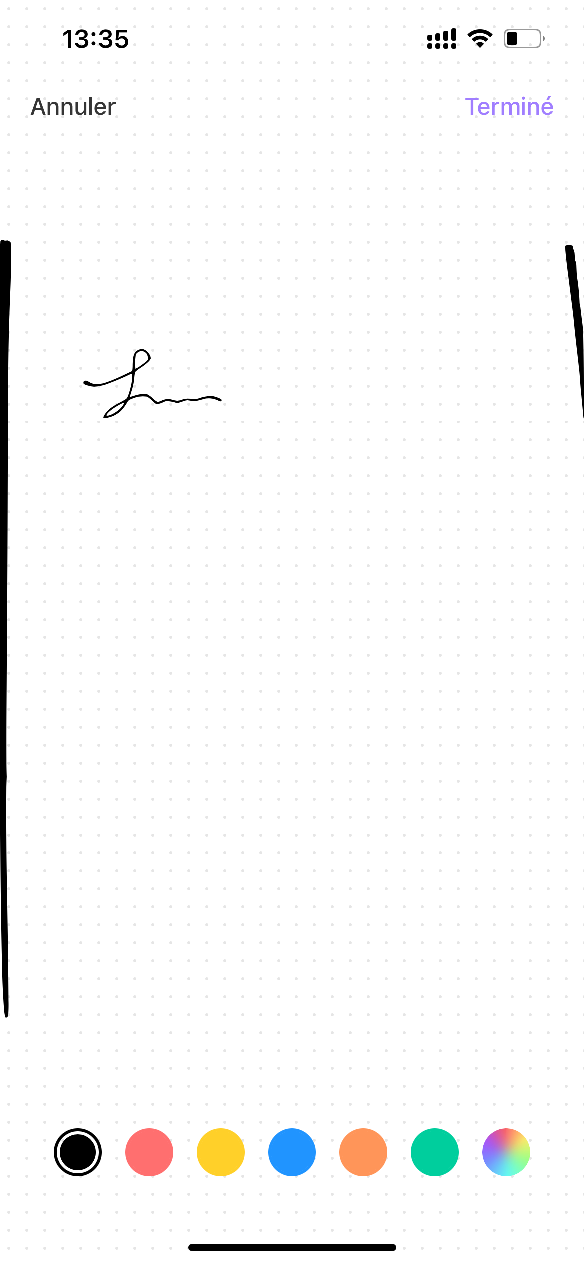 apporter des modifications à la signature lors de la numérisation en PDF avec UPDF pour iOS