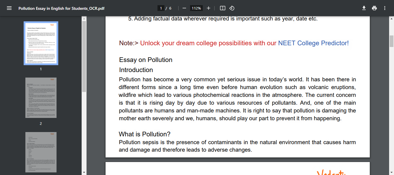 screenshot of the scanned pdf
