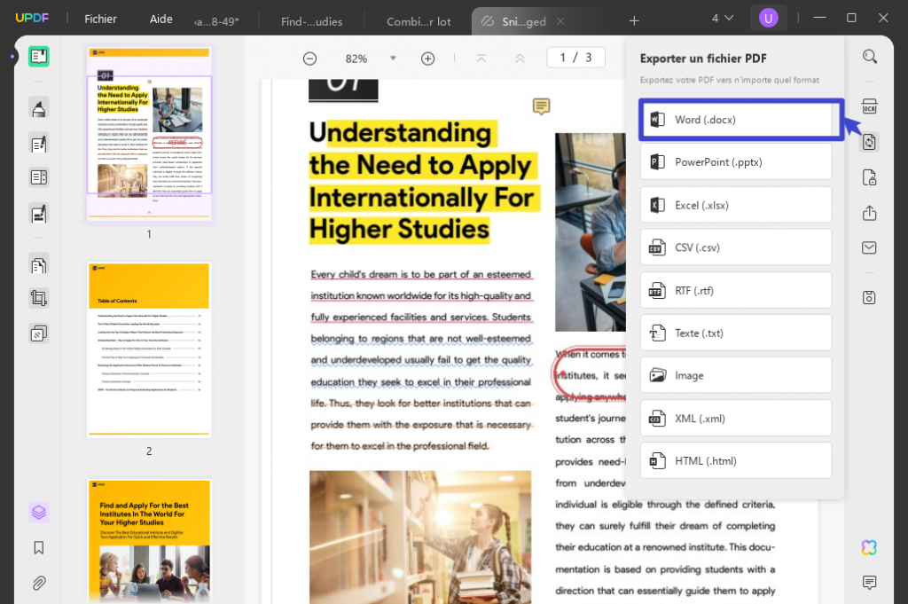 Comment convertir une capture d'écran en Word ? | UPDF