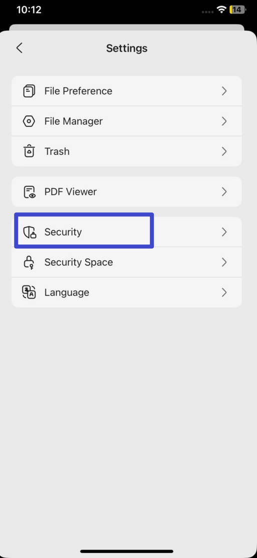find security in updf for ios 2