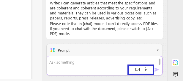 select image or screenshot tool in updf