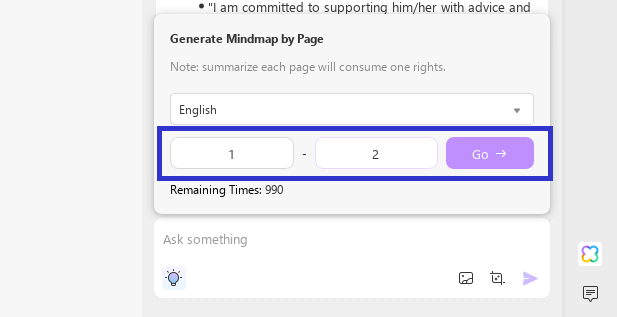  specify the page range for updf ai on windows and mac