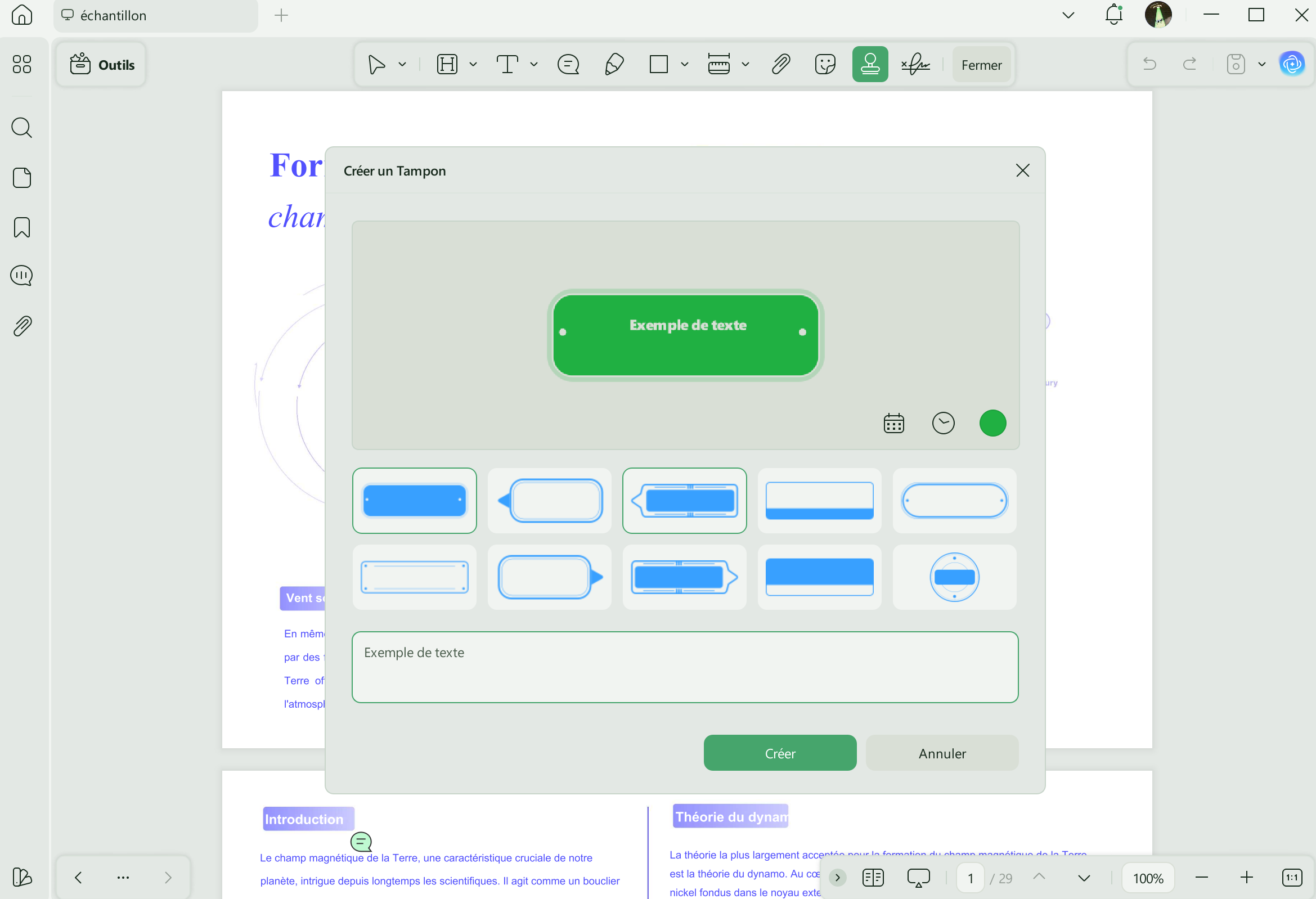 tampon de copie pour pdf créer un tampon personnalisé avec UPDF