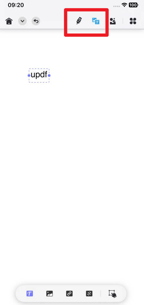 edit text with updf for ios