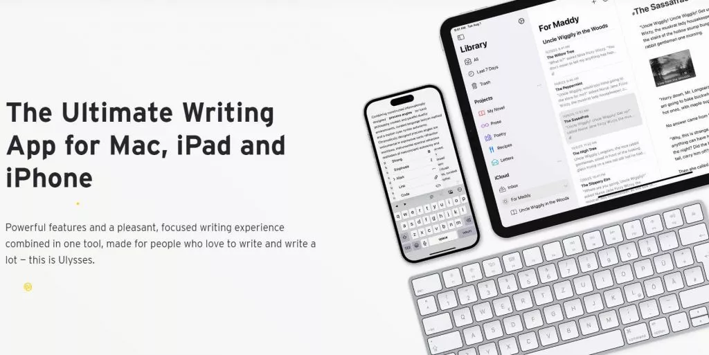 Ulysses app per prendere appunti per Mac