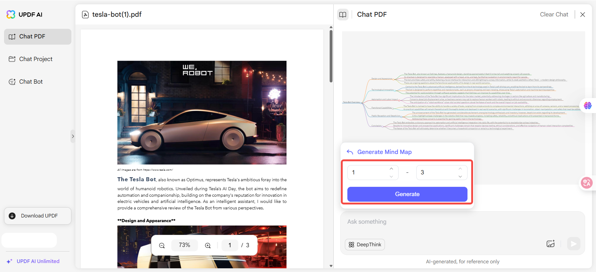set page range in updf ai
