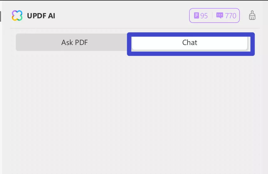 the chat mode of UPDF AI