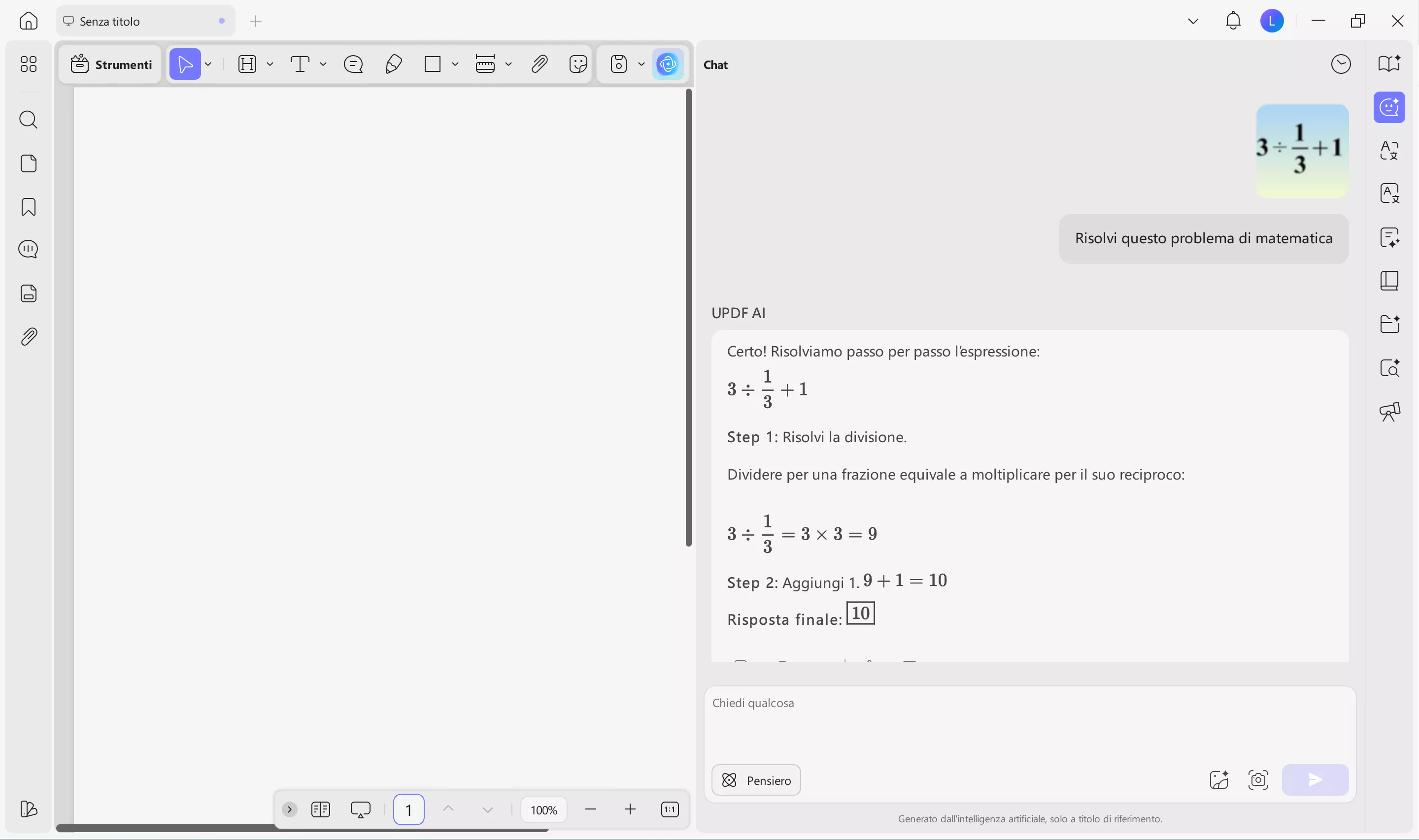 ask updf ai question