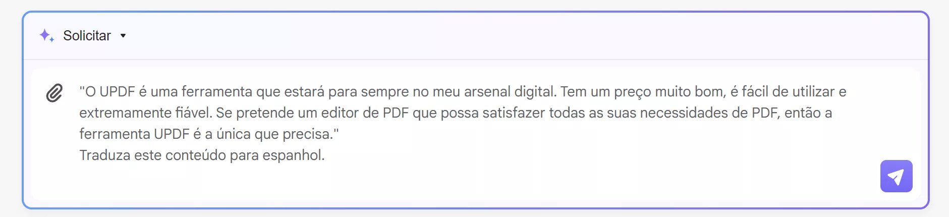 como usar IA em vendas digite o prompt.