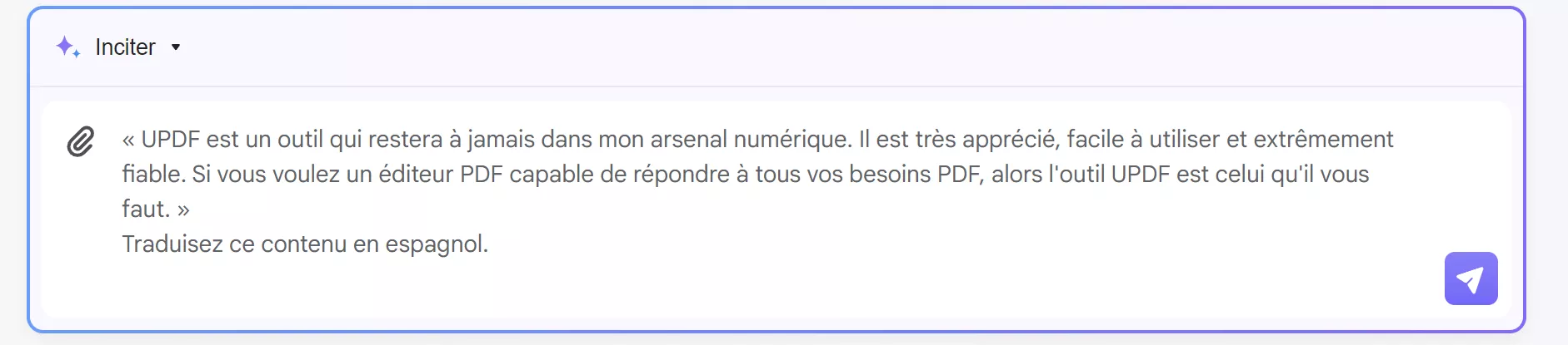 comment utiliser l'IA dans les ventes entrez l'invite.